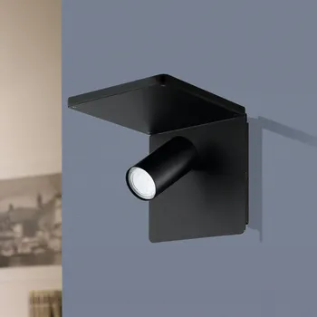 Lampička EGLO LED nástěnné bodové Ciglie, černá, nabíjení QI 1 x 4,5 W LED - Doprava zdarma