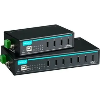 USB hub Rozbočovač USB UPort 404-T w/o Adapter, standard: USB 2.0 USB, počet portů USB: 4 USB, typ USB: USB B MOXA