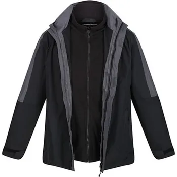 Pánská větrovka Regatta Defender Iii Pánská zimní bunda 3 v 1 TRA130 Černá-Seal Grey (Solid) XL