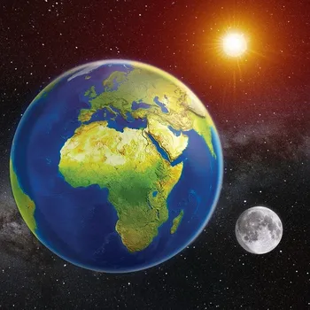 Dekorativní magnet Magnet 3D Země Slunce Měsíc