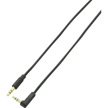 Audio kabel SpeaKa Professional SP-7870060 jack audio kabel [1x jack zástrčka 3,5 mm - 1x jack zástrčka 3,5 mm] 1.00 m černá pozlacené kontakty, SuperSoft opletení