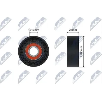 Napínací kladka, žebrovaný klínový řemen NTY RNK-PE-008