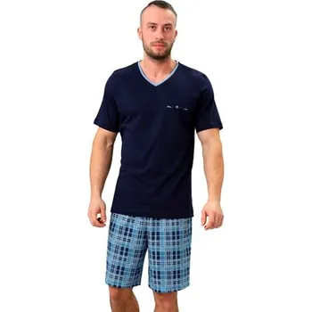 Pánské pyžamo Leon 710 HOTBERG modrá tmavá L