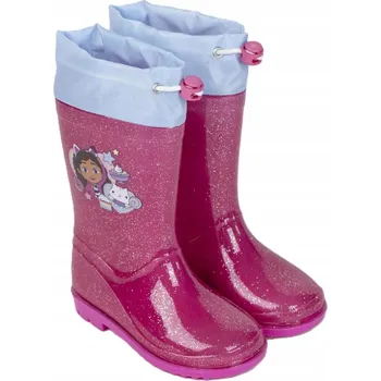 Dívčí obuv Holínky Gábinin Kouzelný Domek Gabby's Holínky s utahovací šňůrkou Originální boty velikost 22