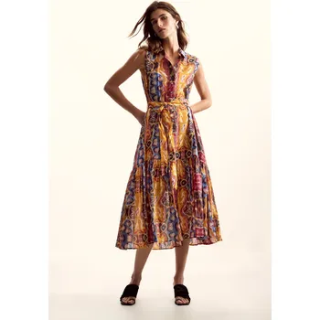 Dámské šaty Dámské letní šaty DESIGUAL 26SWVW56 9019 VEST BUGS LACROIX Velikost: L