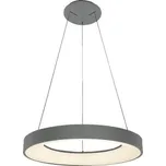 Luxera GENTIS závěsné svítidlo LED 38W 2400lm 4000K krokově stmívatelné 48cm IP20, šedé