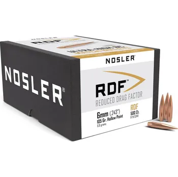 Sportovní střelba Střely Nosler RDF 6mm, dia .243, 105grs - MAXIpack 500ks