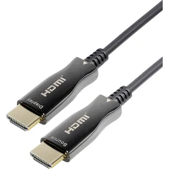 Audio kabel Maxtrack HDMI kabel Zástrčka HDMI-A, Zástrčka HDMI-A 40.00 m černá C 508-40 ML 4K UHD HDMI kabel