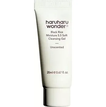 Čistící gel HaruHaru Wonder - Black Rice Moisture 5.5 Soft Cleansing Gel MINI 20ml