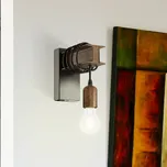 EGLO Nástěnné světlo Townshend z oceli, hnědá černá, hnědá 1 x 10 W LED - Doprava zdarma