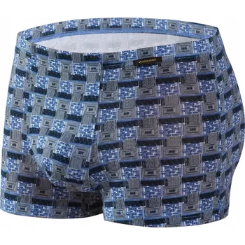 Sesto Senso Pánské boxerky z mikromodalu Funky barevné Modré VZOR 02 XL