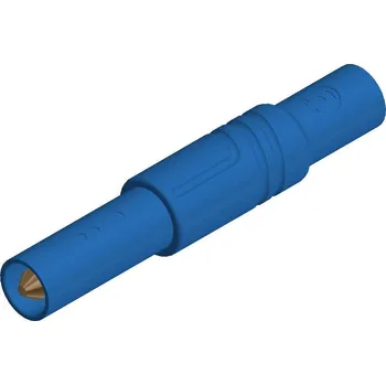 Krokosvorka Hirschmann Test a Measurement LAS S G bezpečnostní lamelová zástrčka zástrčka, rovná Ø pin: 4 mm modrá 1 ks