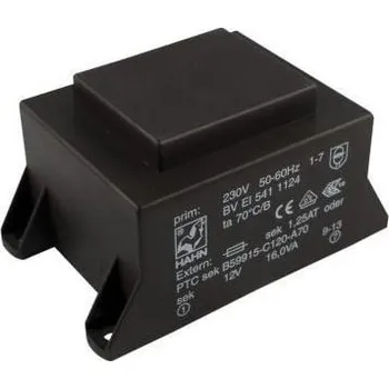 Transformátor Trafo DPS 16VA 12V HAHN EI 541 1211