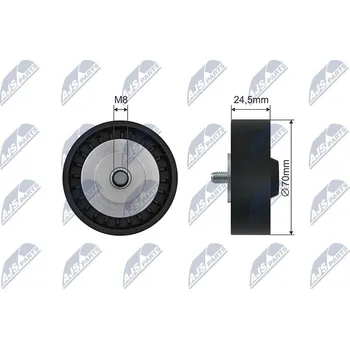 Napínací kladka, žebrovaný klínový řemen NTY RNK-BM-065