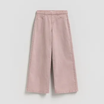 Reserved - Kalhoty do gumy - pudrově růžová - 148HN-39X - 148HN-39X-158