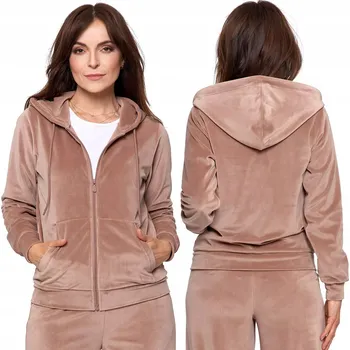 Dámské oblečení Dámská mikina s kapucí Moraj , teplá mikina na zip, velikost 3XL