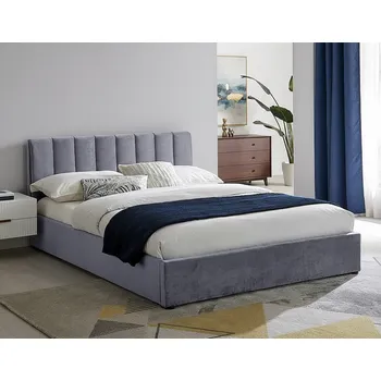 Postel Signal Manželská postel MONTREAL VELVET 160 x 200 cm | šedá/tap.192