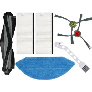 Sada příslušenství pro robotický vysavač HEPA filtry, kartáče a mop pro ECOVACS Deebot U2 (400ml) 6ks sada