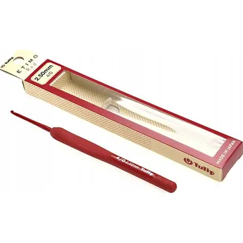 Nástroj na niť a příze Háček Tulip Etimo Red hliníkový s ergonomickou rukojetí 3 mm