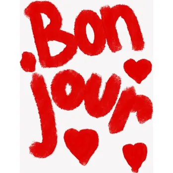 Plakát Plakát, Obraz - Bonjour Hearts, Athene Fritsch