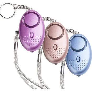 Bezpečnostní kamera Osobní alarm 3 ks 140 dB s LED svítilnou