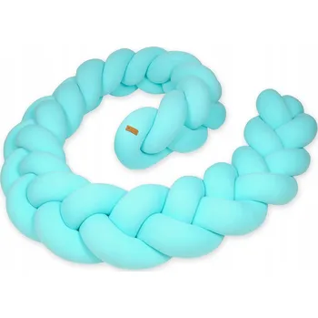 mantinel do postýlky Pletený chránič do postýlky, cop, polštář cca 3,5 m Pletený okrový