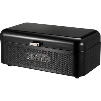 Kinghoff Ocelový chlebník Metlex s víkem Mx-1612Bl