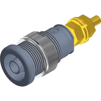 Krokosvorka Hirschmann Test a Measurement SEB 2600 G M4 bezpečnostní laboratorní zásuvka zásuvka, vestavná vertikální Ø pin: 4 mm šedá 1 ks