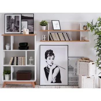 Křeslo Mebel Partner Regál partner Mebel Balones BG06 (bílá + dub)