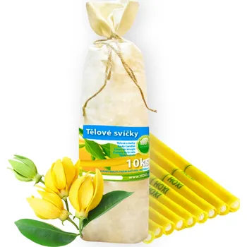 Tělové svíce HOXI s YLANG YLANG v plátěném pytlíku 10ks