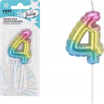 Dortová svíčka Narozeninové svíčky číslice 4 svíčka na dort