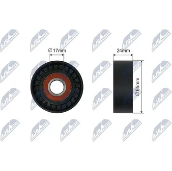 Napínací kladka, žebrovaný klínový řemen NTY RNK-VW-031