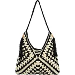 Dámská kabelka na rameno černo/krémová - MaxFly Sába černá