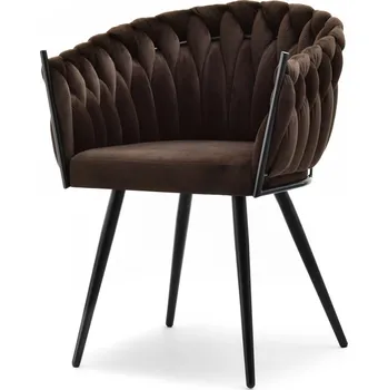 Křeslo Mebel Partner Radio (hnědá + černá)