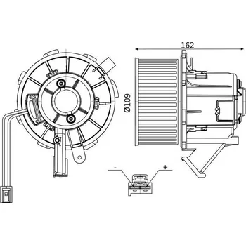 Autodíl Vnitřní ventilátor MAHLE AB 183 000S