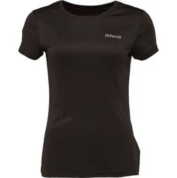 Dámské tričko Dámské fitness triko Fitforce RISA 2XL Černá, Stříbrná