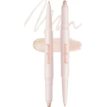 Oční stíny Peripera - Sugar Twinkle Duo Eye Stick - 02 Shimmering Dandelion