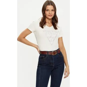 Pánské tričko Guess T-Shirt W5RI21 J1314 Écru Regular Fit XS