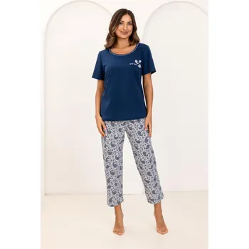 Pánská móda DÁMSKÉ PYŽAMO 729 W/26 tmavě modrá L