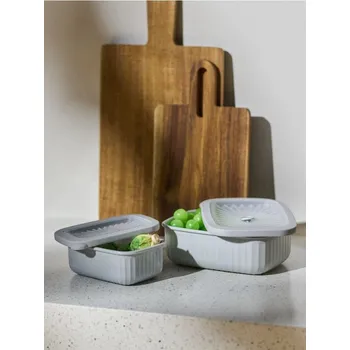 Dóza na potraviny Sinsay - Sada dóz na potraviny s víčky 2 pack - šedá - 585IN-09X - 585IN-09X-ONE