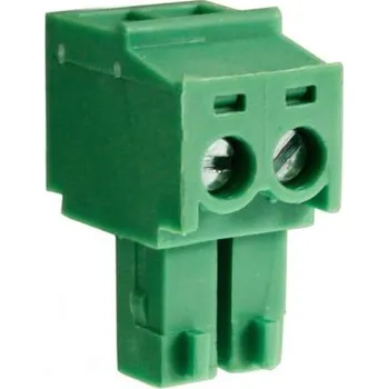 Elektrický konektor Svorkovnice PCB, rozteč: 3.81mm, počet řad: 1, počet kontaktů: 3, orientace těla: Rovný, Průchozí otvor, Zelená