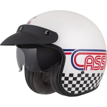 Helma na motorku Cassida Moto přilba Oxygen Rondo 2.0 bílá perleť/červená/modrá/černá S (55-56)