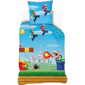 Povlečení Sada povlečení Carbotex 140 x 200 cm modrá