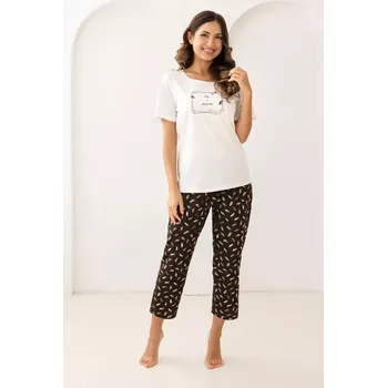 DÁMSKÉ PYŽAMO 733 W/26 ecru XL