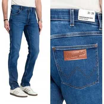 Pánské džíny Wrangler GREENSBORO pánské džíny rovného střihu velikost 30/34