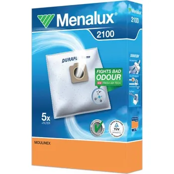 Sáček do vysavače Sáčky Menalux 2100 5ks pro MOULINEX Boost Air textilní