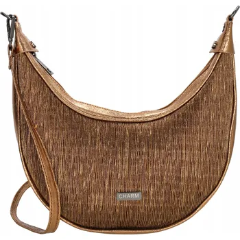 Kabelka Elegantní moon bag Charm London Kingsway - bronzová
