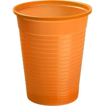 Jednorázové nádobí Akzenta Top Cups Orange plastové jednorázové kelímky 50 ks