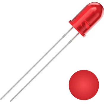 Dioda Quadrios 2111O160 LED s vývody červená kulatý 5 mm 700 mcd 30 ° 20 mA 2 V