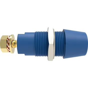 Elektrická zásuvka Schützinger DI SAB 9430 Au / BL bezpečnostní montážní zásuvka 4 mm Rovná modrá 1 ks